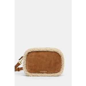 Coccinelle poseta TEBE ECO SHEARLING culoarea maro, E5 RNS 55 I1 01 imagine