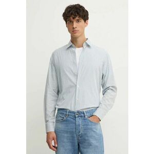 United Colors of Benetton camasa din bumbac barbati, culoarea alb, cu guler clasic, regular, 53ZDUQ04A imagine
