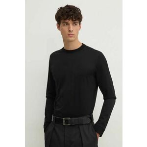 Karl Lagerfeld longsleeve din bumbac culoarea negru, cu imprimeu, 544200.755002 imagine