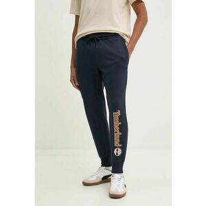 Timberland pantaloni de trening culoarea albastru marin, cu imprimeu, TB0A5YFB4331 imagine