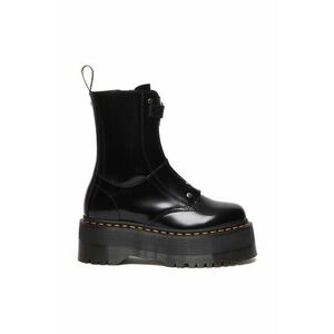 Dr. Martens cizme de piele Jetta Hi Max femei, culoarea negru, cu platforma, DM30976001 imagine