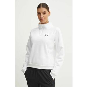 Under Armour bluza Armour Fleece Pro femei, culoarea alb, neted, 1386505 imagine