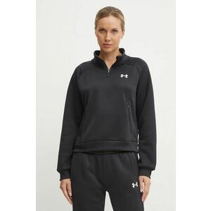 Under Armour bluza Armour Fleece Pro femei, culoarea negru, neted, 1386505 imagine