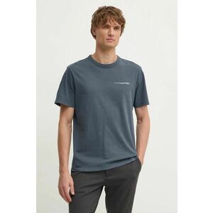 Pepe Jeans tricou din bumbac DAVY TEE barbati, culoarea gri, cu imprimeu, PM509626 imagine