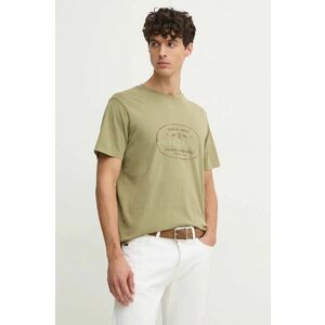 Pepe Jeans tricou din bumbac ANDER barbati, culoarea verde, cu imprimeu, PM509621 imagine