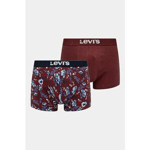 Levi's boxeri 2-pack barbati, culoarea rosu, 37149-1016 imagine