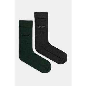 Levi's sosete 2-pack culoarea verde, 37157-1128 imagine