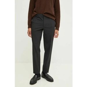 Theory pantaloni de lana culoarea negru, drept, N0771205 imagine