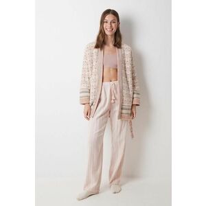 women'secret pantaloni de pijama MIX AND MATCH BRUMMELL femei, culoarea roz, 3708453 imagine