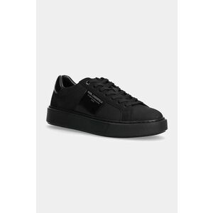 Karl Lagerfeld sneakers din piele MAXI KUP RSG culoarea negru, KL52218 imagine