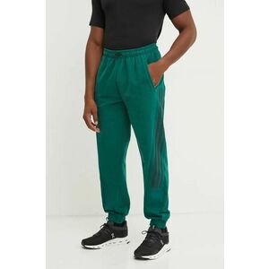 adidas pantaloni de trening Future Icons culoarea verde, cu imprimeu, IW6089 imagine