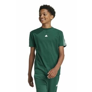 adidas tricou de bumbac pentru copii U FI 3S T culoarea verde, cu imprimeu, IX3652 imagine