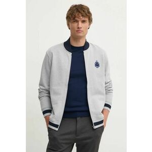 Hackett London hanorac de bumbac barbati, culoarea gri, melanj, HM581278 imagine