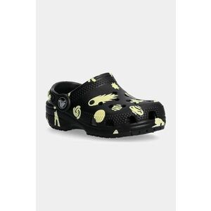 Crocs slapi copii CLASSIC GLOW SPACE CLOG culoarea negru, 210358 imagine