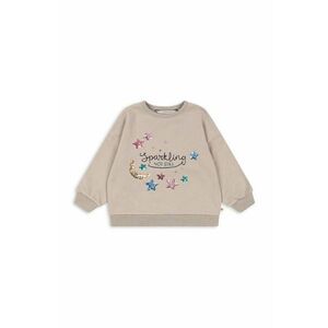 Konges Sløjd bluza copii LOU SEQUIN SWEATSHIRT OCS culoarea bej, cu imprimeu, KS101564 imagine