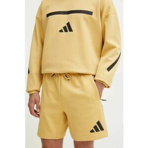 adidas pantaloni scurti ZNE barbati, culoarea galben, JF2456 imagine