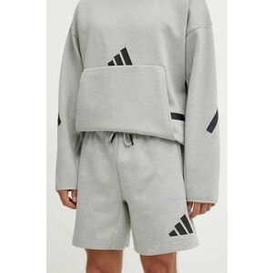 adidas pantaloni scurti ZNE barbati, culoarea gri, melanj, JJ4892 imagine