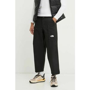 The North Face pantaloni TNF x Yinka Ilori femei, culoarea negru, drept, medium waist, NF0A89GHJK31 imagine