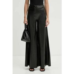 Nanushka pantaloni WIRAAG femei, culoarea negru, evazati, high waist, NW24PFOW10351 imagine