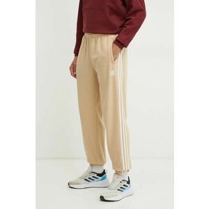 adidas Originals pantaloni de trening culoarea bej, cu imprimeu, IZ2490 imagine