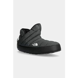 The North Face papuci de casa Thermoball Traction Bootie culoarea gri, NF0A3MKH4111 imagine