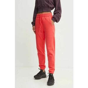 adidas by Stella McCartney pantaloni de trening culoarea portocaliu, neted, IX1639 imagine