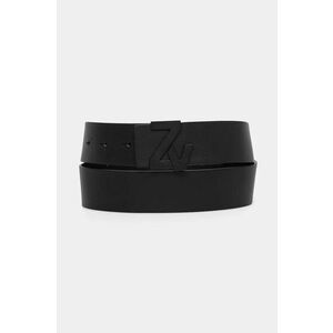 ZADIG&VOLTAIRE curea de piele barbati, culoarea negru, LMBT00001 imagine