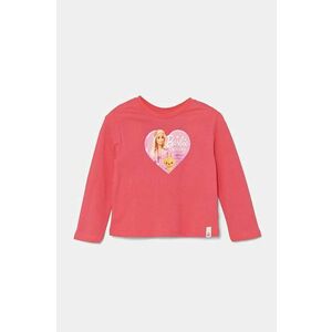 United Colors of Benetton longsleeve din bumbac pentru copii culoarea roz, 3ATNG10HJ imagine