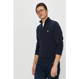 Lacoste pulover barbati, culoarea albastru marin, cu turtleneck imagine