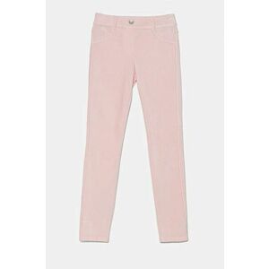 United Colors of Benetton pantaloni copii culoarea roz, neted imagine