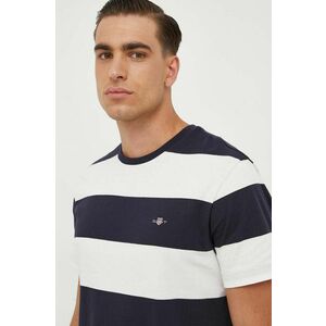 Gant tricou din bumbac barbati, culoarea alb, modelator imagine