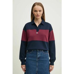 Tommy Jeans bluza femei, culoarea bordo, modelator, DW0DW18705 imagine