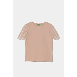 United Colors of Benetton tricou copii culoarea roz, 3Q8DC10LW imagine