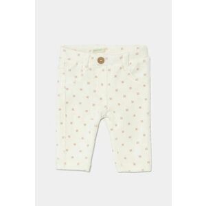 United Colors of Benetton pantaloni bebe culoarea bej, modelator, 4T4MAE005 imagine