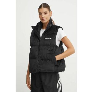 adidas Originals vestă de puf Velvet Vest femei, culoarea negru, de iarna, JE7217 imagine