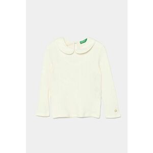 United Colors of Benetton longsleeve copii culoarea bej, 3IVLG10GV imagine