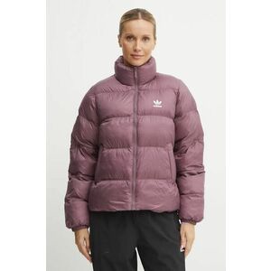 adidas Originals geaca femei, culoarea violet, de iarna, JD0419 imagine