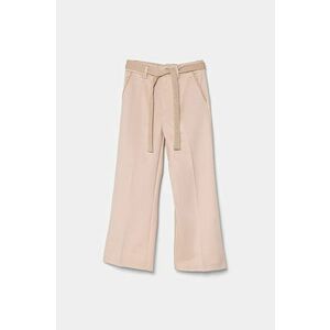 United Colors of Benetton pantaloni copii culoarea roz, neted, 461BCF042 imagine