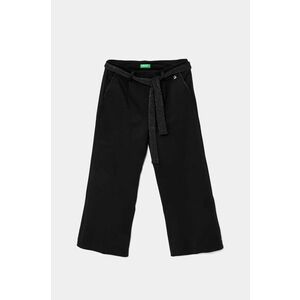 United Colors of Benetton pantaloni copii culoarea negru, neted, 461BCF042 imagine