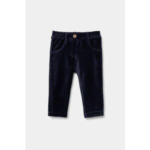 United Colors of Benetton pantaloni bebe culoarea albastru marin, neted, 4DZBAE003 imagine