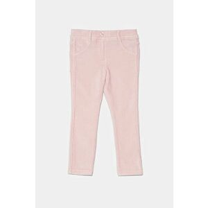 United Colors of Benetton pantaloni copii culoarea roz, neted imagine