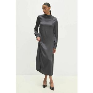 Answear Lab rochie culoarea gri, maxi, drept imagine