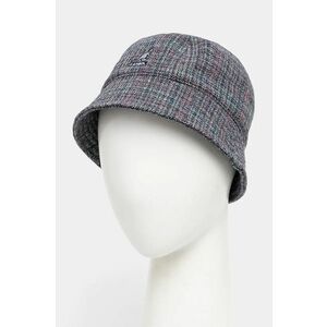 Kangol palarie WARPED HERRINGBONE DOME culoarea albastru marin, K5430.NG411 imagine