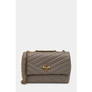 Tory Burch poseta de piele Kira Chevron culoarea maro, 90452 imagine