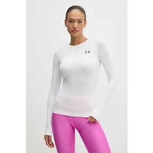 Under Armour mânecă lungă de antrenament HG Authentics Compression culoarea alb, 1365459 imagine