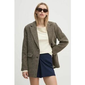 Pepe Jeans sacou CAMM culoarea bej, un singur rand de nasturi, modelator, PL402460 imagine