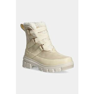 Sorel cizme de piele TORINO V RESORT WP OUTDR femei, culoarea bej, cu platforma, izolat, 2106711292 imagine