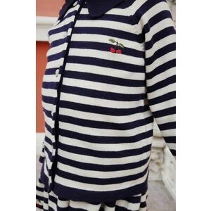 Konges Sløjd cardigan din bumbac pentru copii VENTON KNIT CARDIGAN GOTS culoarea albastru marin, KS101722 imagine