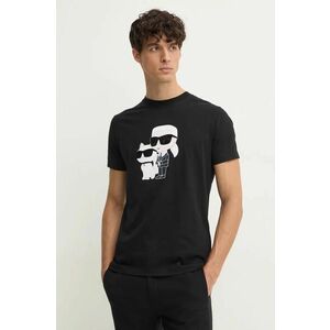 Karl Lagerfeld tricou din bumbac barbati, culoarea negru, cu imprimeu, 544241.755061 imagine