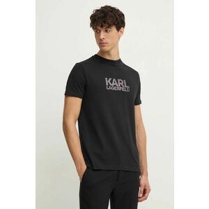 Karl Lagerfeld tricou din bumbac barbati, culoarea negru, cu imprimeu, 544252.755077 imagine